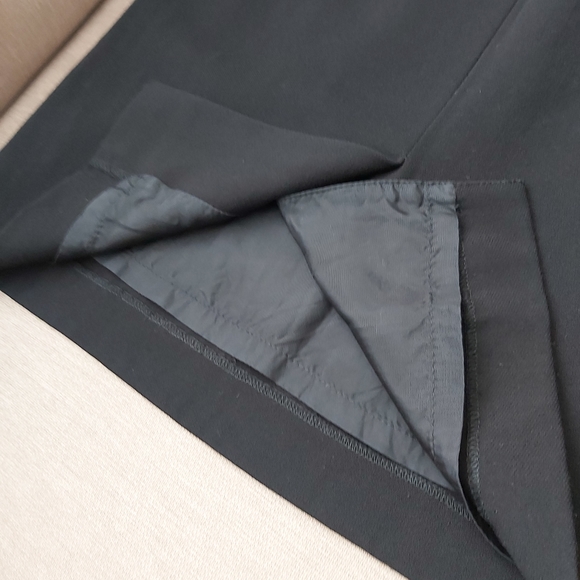 vintage Aquascutum England black wool pencil skirt midi - Picture 10 of 16